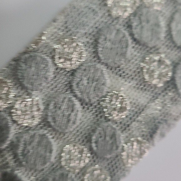 Free People Gray Marled Sleeveless Ruffle Lace Hem Dress - Picture 4 of 6